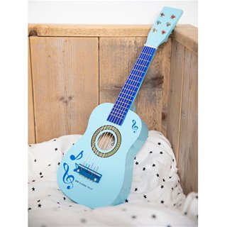 Toy guitar - blue with music notes